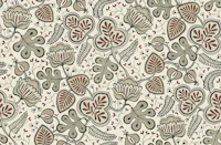 modern whimsical chintz - earthy charcoal wallpaper