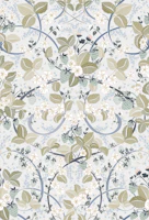 Royal Strawberry Chintz dusty blue tapeta