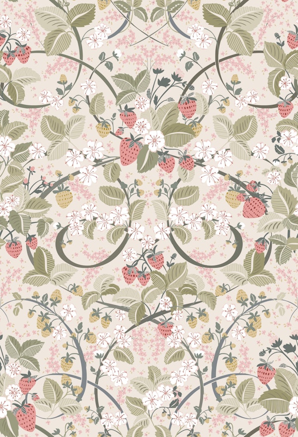 Royal Strawberry Chintz pale pink
