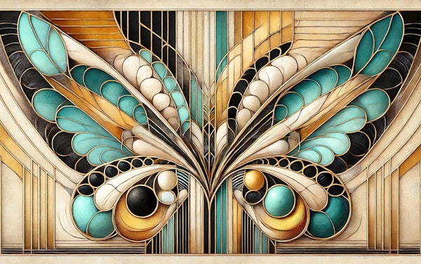 Art Deco Butterfly Wings