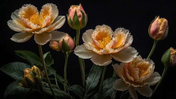 Vibrant Peonies in Bloom