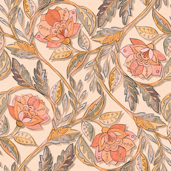 Autumn Boho Chintz Floral Large