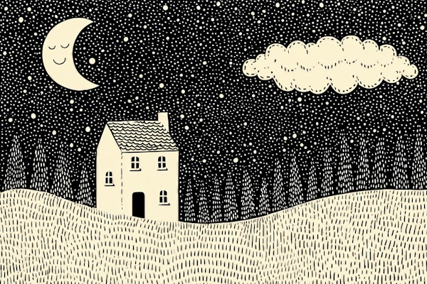 Moonlit Cottage Dream