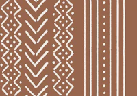 Boho Terracotta Mudcloth tapete