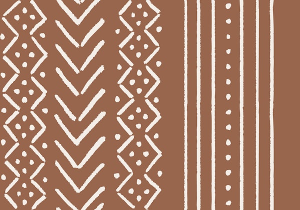 Boho Terracotta Mudcloth