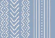 Blue Boho Tribal Stripes