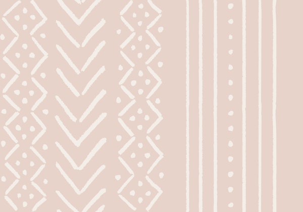 Soft Pink Boho Geometrics