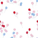 Balloons on white