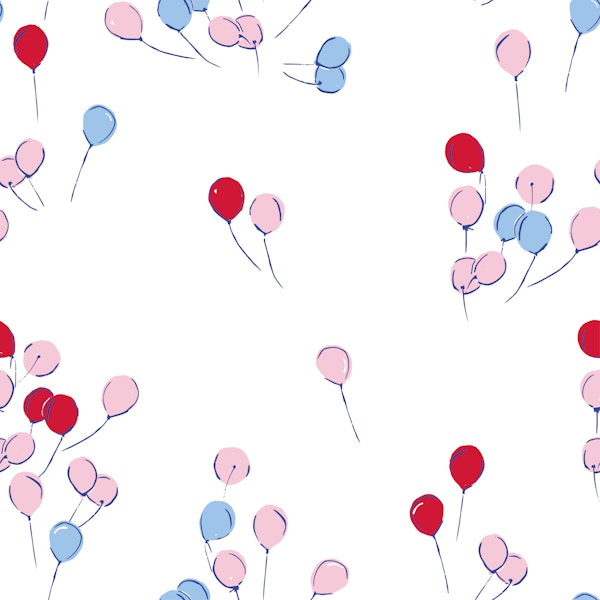 Balloons on white