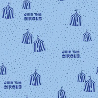 Join the Circus - blue wallpaper