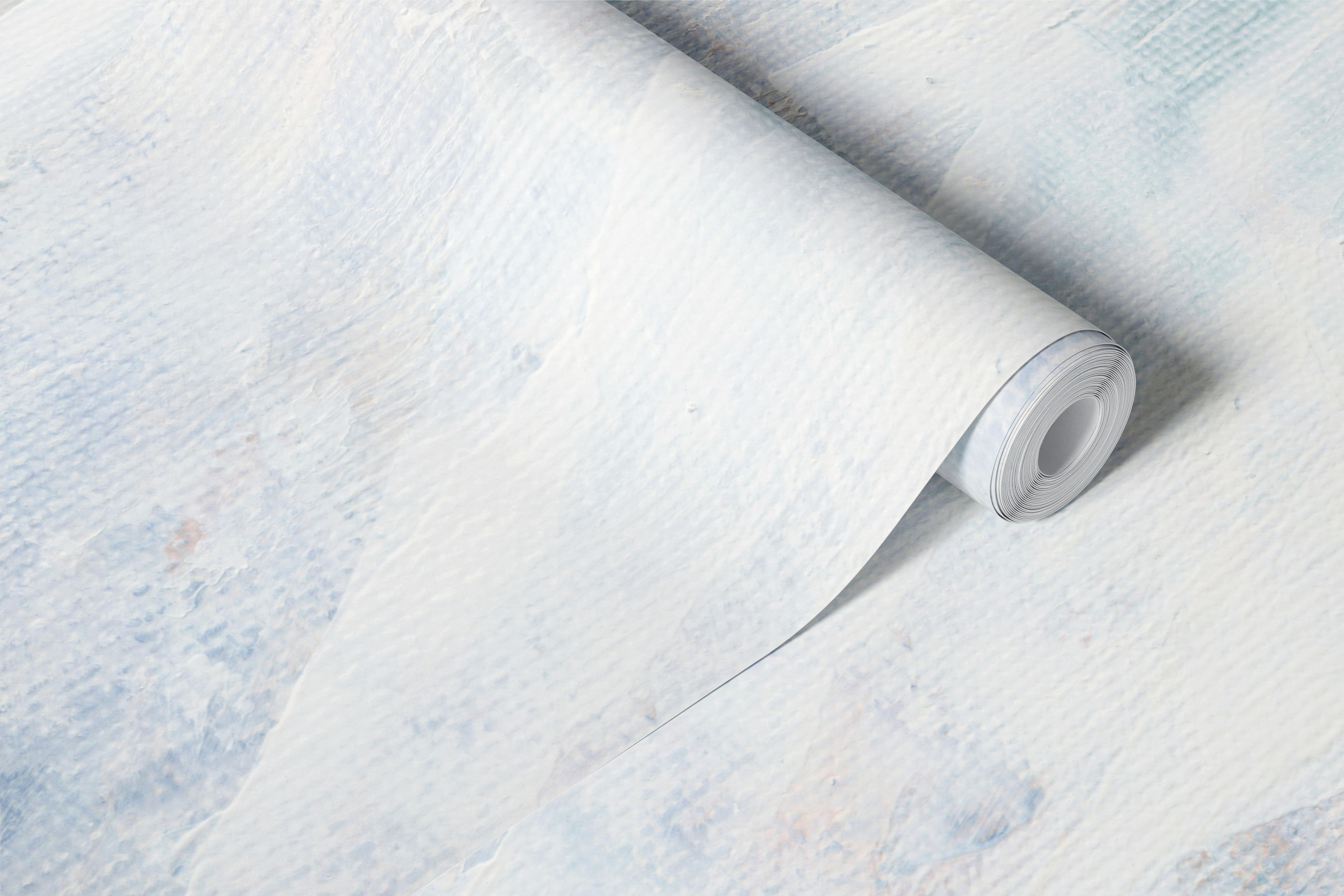 Scandinavian pastel abstract wallpaper in room