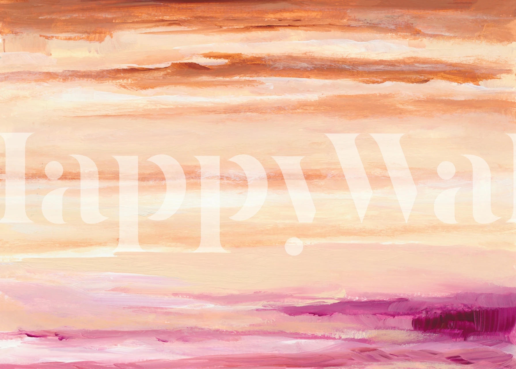 Soft Peach Ombré Landscape tapeta
