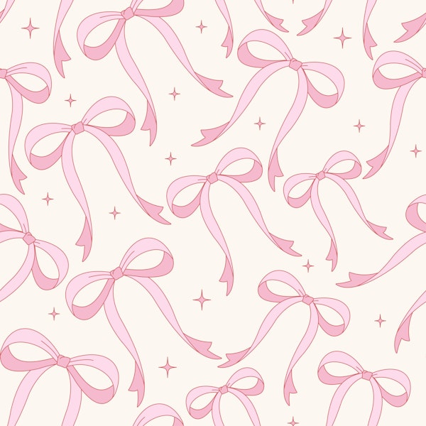 Charming Pink Bow Design