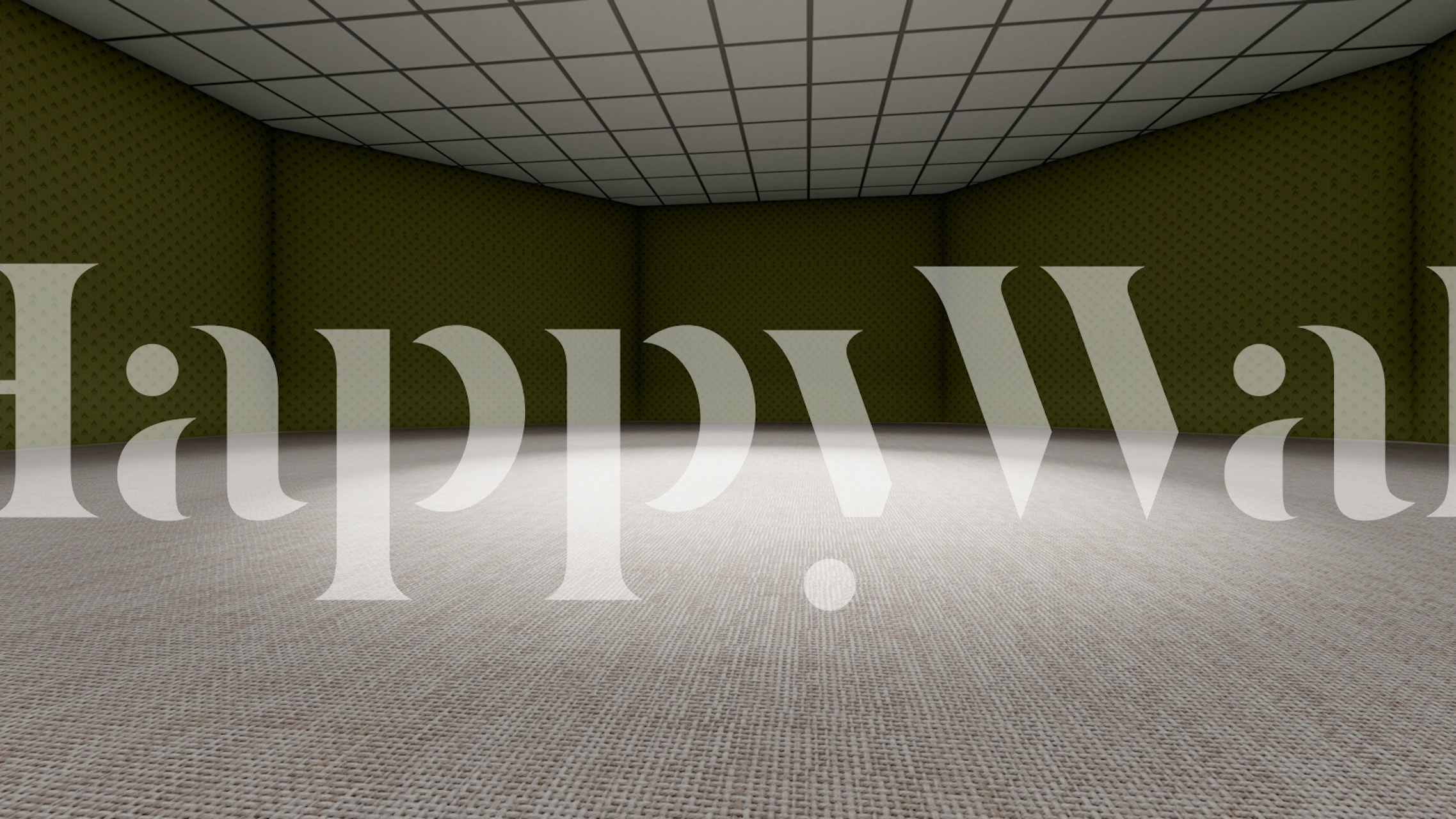 Empty The Backroom wallpaper in a room