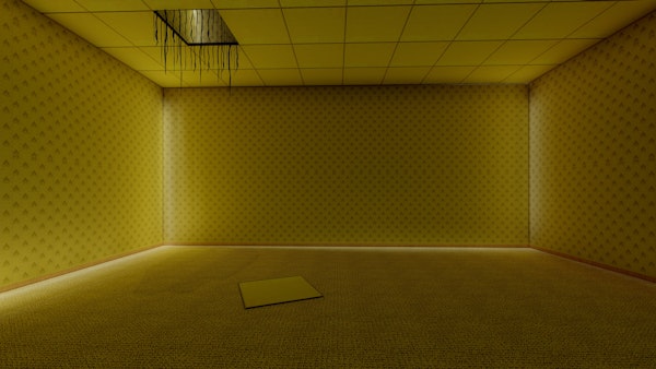 Abstract Yellow The Backroom
