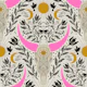 Western Gothic cow sculls neutral pink