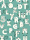 ABC Living Alphabet Aqua teal