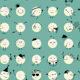 Funny Leisure polka dots Aqua teal