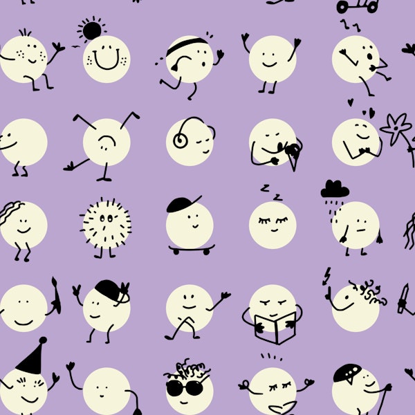 Funny Leisure polka dots Lavender