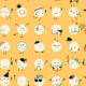 Funny Leisure polka dots Yellow