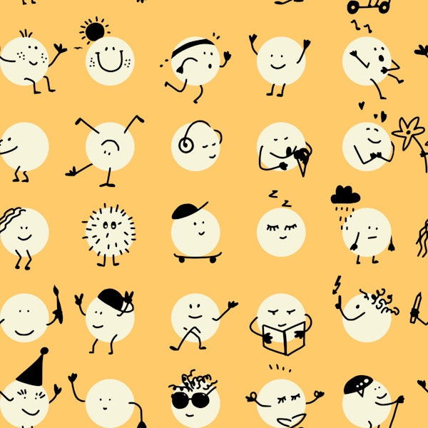 Funny Leisure polka dots Yellow