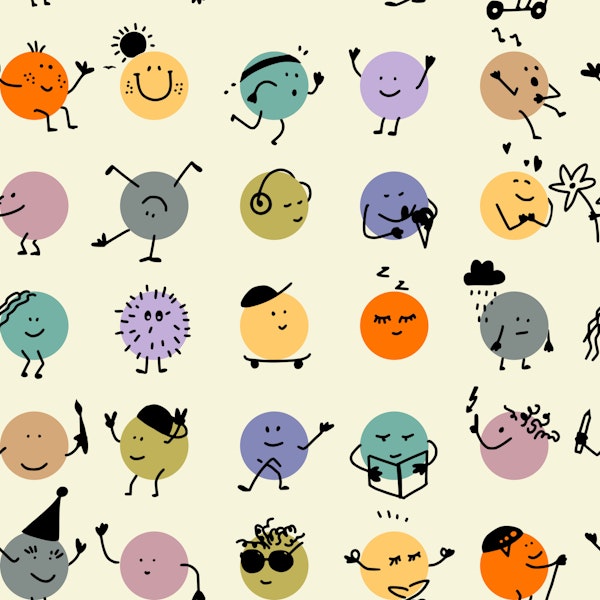 Funny Leisure polka dots Multicolor