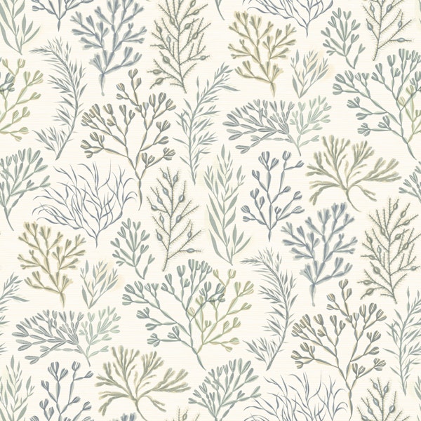 Pale Green Seaweed Botanical Large