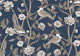 Chinoiserie birds and flowers - dark blue
