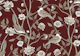 Chinoiserie birds and flowers - burgundy red