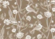 Chinoiserie birds and flowers - soft brown
