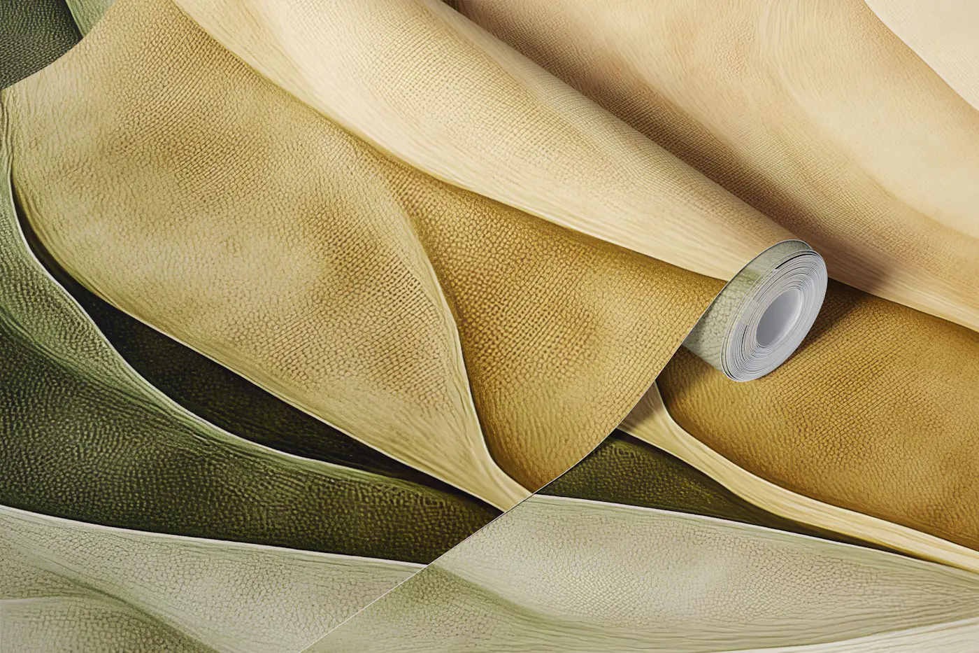 Earthy Wave Honey wallpaper roll