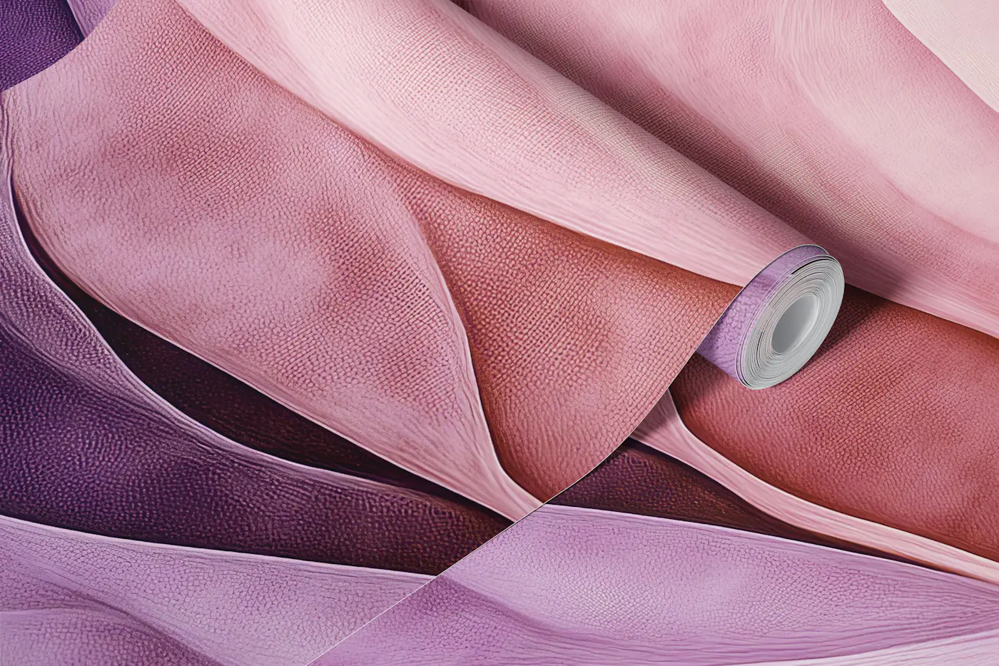 Earthy Wave Aubergine wallpaper roll