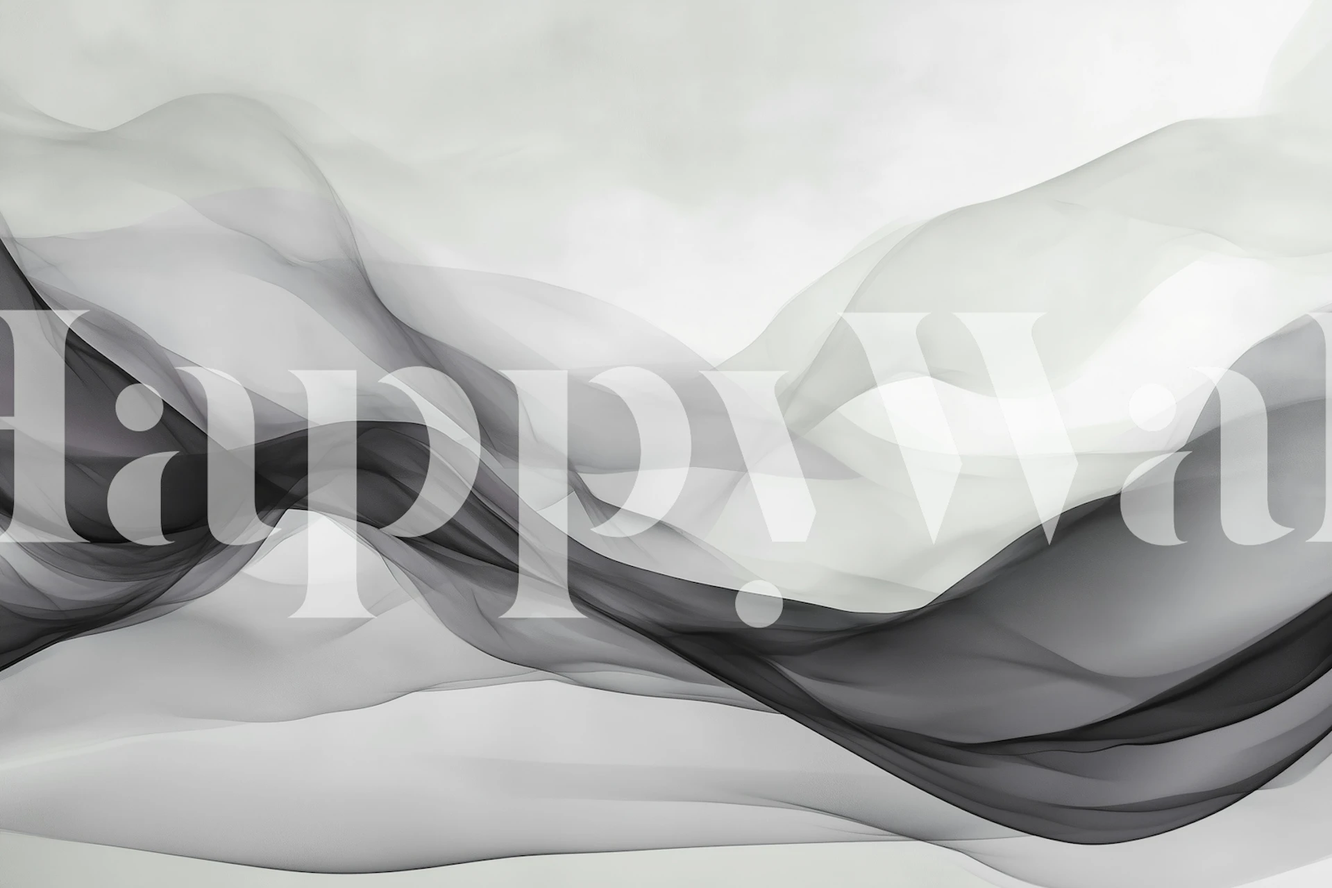 Grey Ocean Breeze tapeta v místnosti