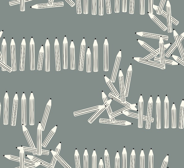 Minimalistic Pen parade Grey
