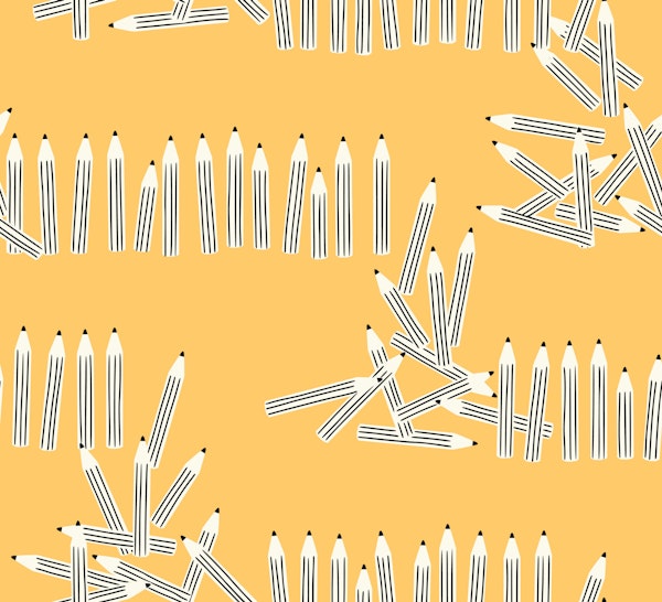 Minimalistic Pen parade Yellow