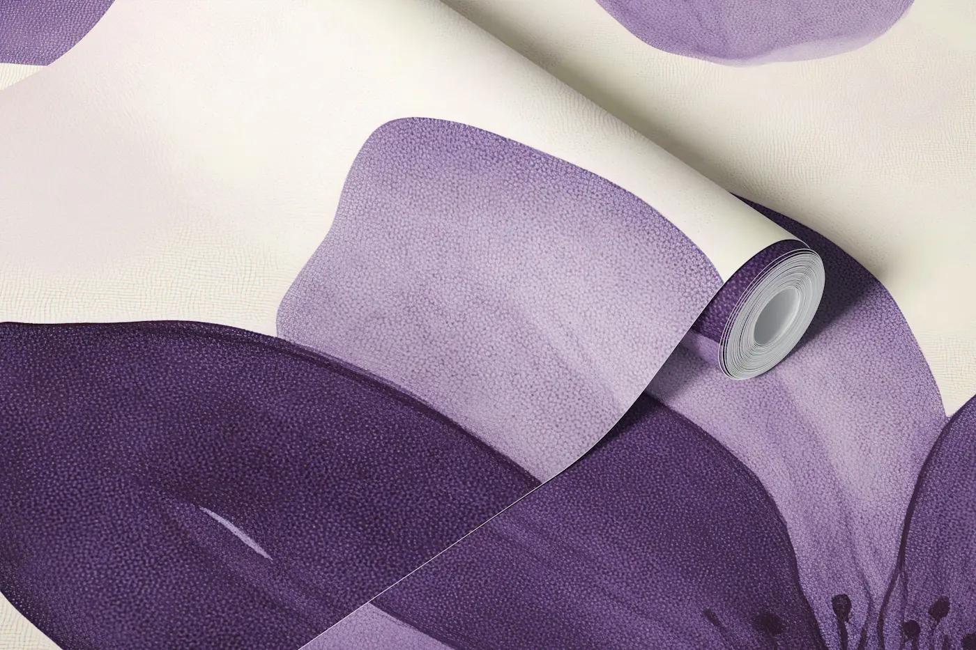 Purple Petals Harmony wallpaper roll
