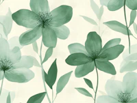 Green Petals Harmony papiers peint