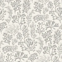 Pale Taupe Seaweed Botanical Large wallpaper