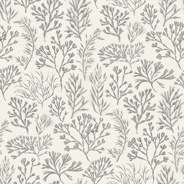 Pale Taupe Seaweed Botanical Large
