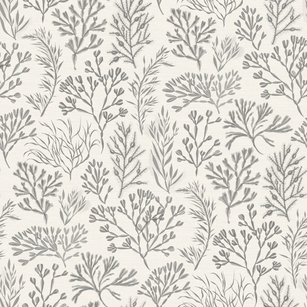 Pale Taupe Seaweed Botanical Extra Large