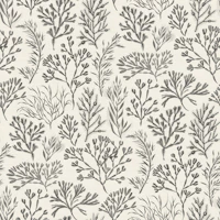 Taupe Seaweed Botanical Large wallpaper