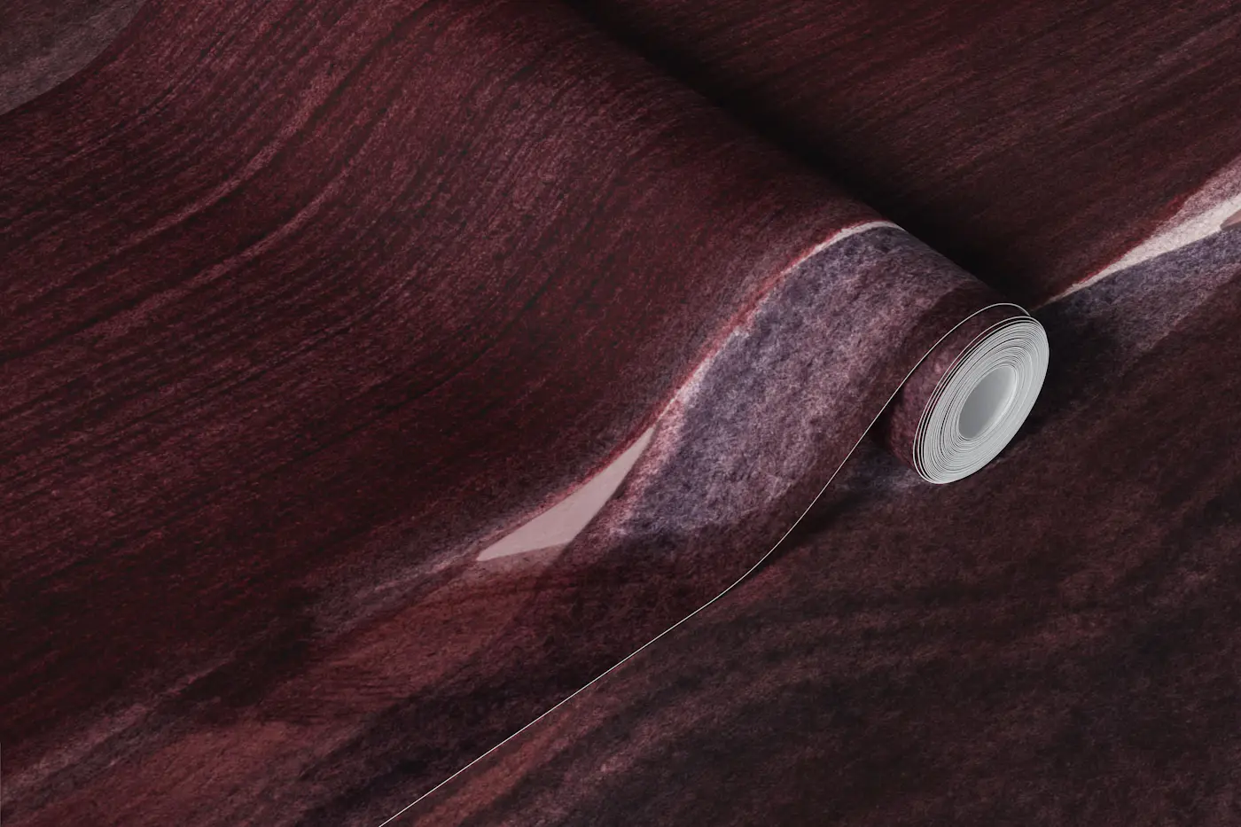 Dark Red Brush Stripes wallpaper roll