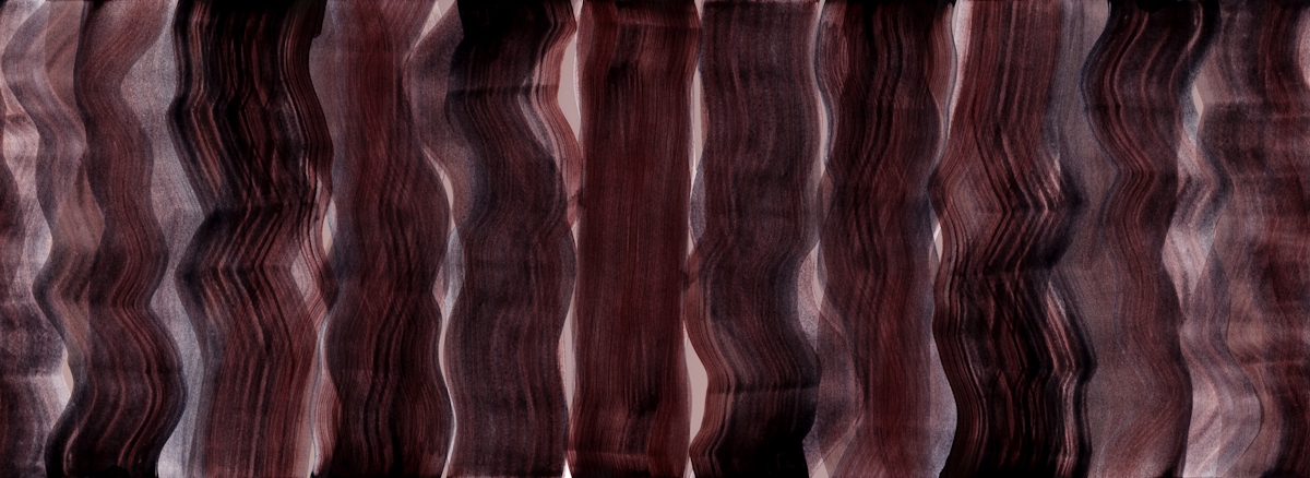 Dark Red Brush Stripes