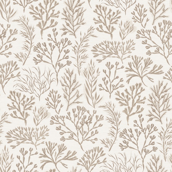 Pale Beige Seaweed Botanical Large
