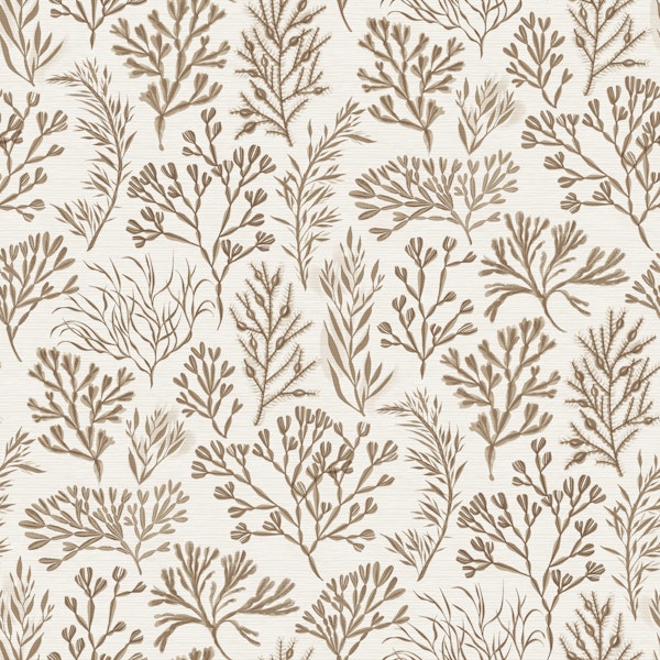 Beige Seaweed Botanical Large