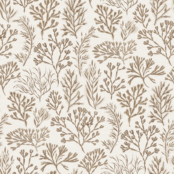Beige Seaweed Botanical Extra Large
