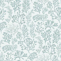 Pale Aqua Seaweed Botanical Large wallpaper