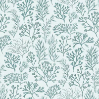 Aqua Seaweed Botanical Large wallpaper