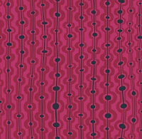 Seaweed Stripes - charcoal raspberry - Large behang