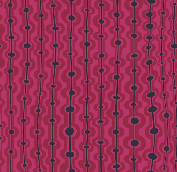 Seaweed Stripes - charcoal Raspberry - M